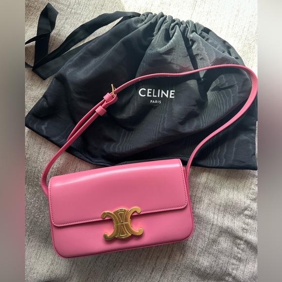 Celine Handbags - CELINE TRIOMPHE SHOULDER BAG
